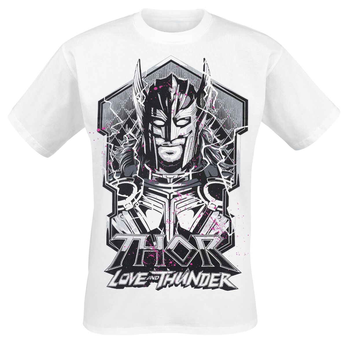 Thor Love And Thunder - Thor Splatter T-Shirt white