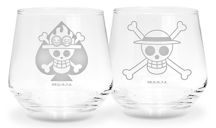 One Piece  - Gläser Set - Drikkeglass - Unisex - flerfarget