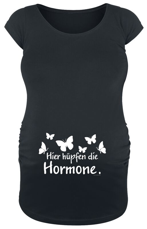 Frauen Bekleidung Hier hüpfen die Hormone. | Umstandsmode T-Shirt