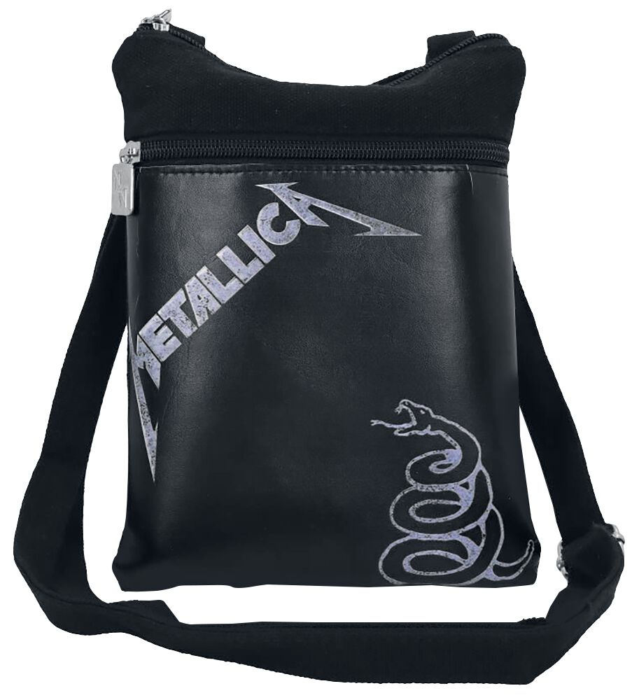 Metallica Black Album Shoulder Bag black white