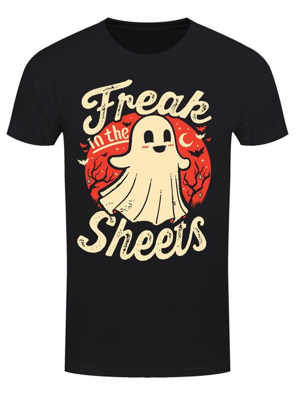 T-Shirt Manches courtes Fun de Halloween (Fun) - Freak In The Sheets - S à 3XL - pour Homme - noir