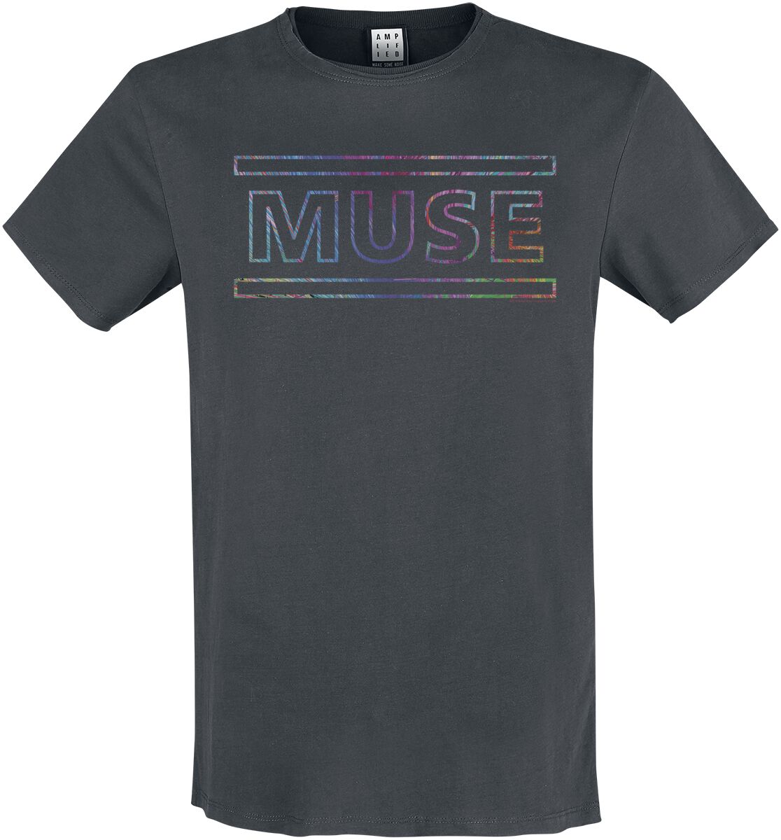 Muse T-Shirt - Amplified Collection - Logo - S bis 3XL - für Männer - Größe S - charcoal  - Lizenziertes Merchandise!