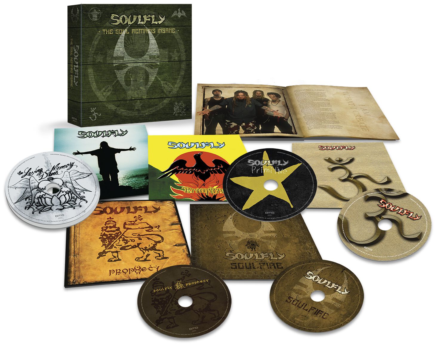 Levně Soulfly The soul remains insane: Studio albums 1998 to 2004 5-CD standard