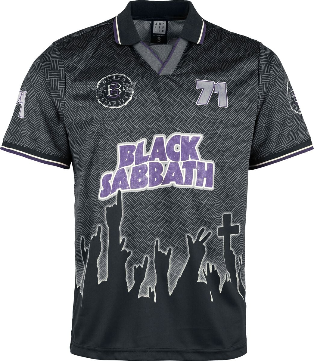 Black Sabbath Jersey - Crowd Rock FC - S til 5XL - Herrer - svart