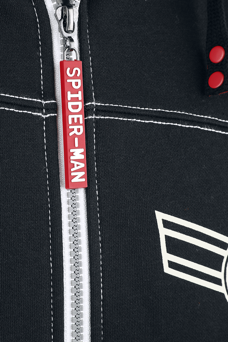 Spider-Man Web Head Kapuzenjacke schwarz