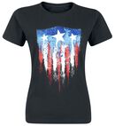 Sprayed Flag, Captain America, T-Shirt