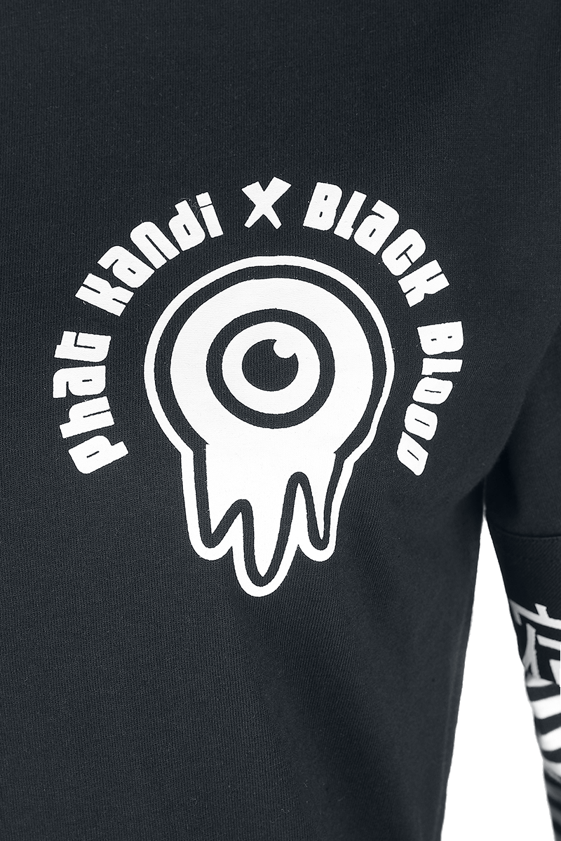 Black Blood by Gothicana Phat Kandi X Black Blood by Gothicana Longsleeve Langarmshirt schwarz