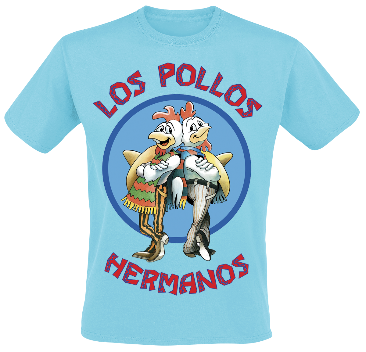 Camiseta  de Breaking Bad - Los Pollos Hermanos - Hombre - Azul claro