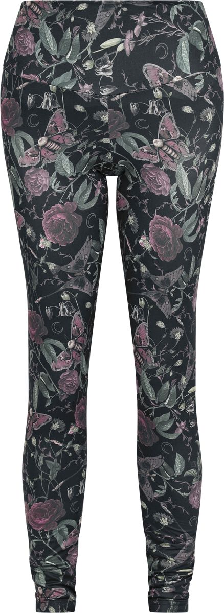 Gothic Leggings - Mystical Woods - S bis L - für Damen - Größe S - schwarz - Frauen - female