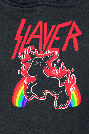 Slayer Kids - Rainbow Goat Kapuzenpullover schwarz