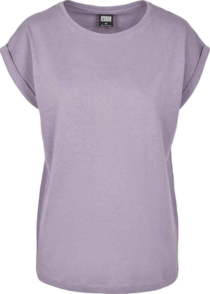 Ladies Extended Shoulder Tee T-Shirt flieder von Urban Classics