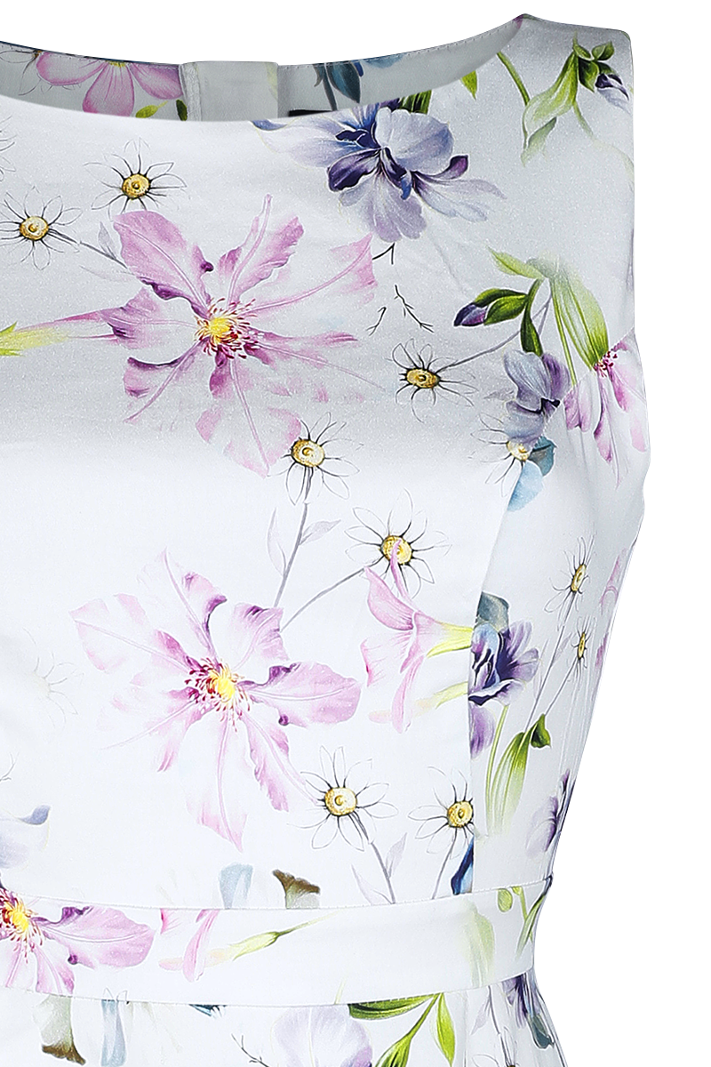 H&R London Luthien Swing Dress Mittellanges Kleid multicolor