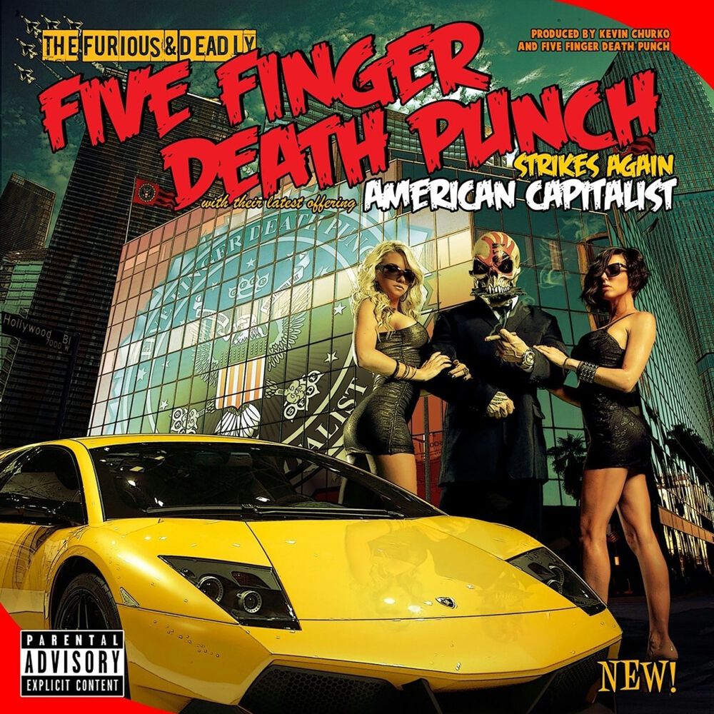 Image of Five Finger Death Punch American capitalist CD Standard