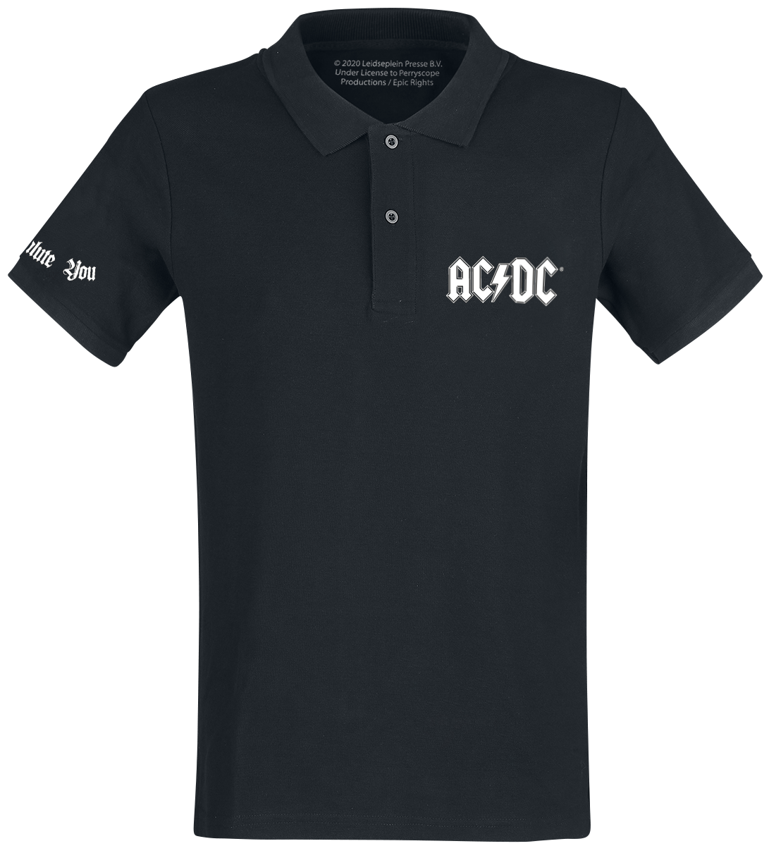 AC/DC - We Salute You - Poloshirt - schwarz