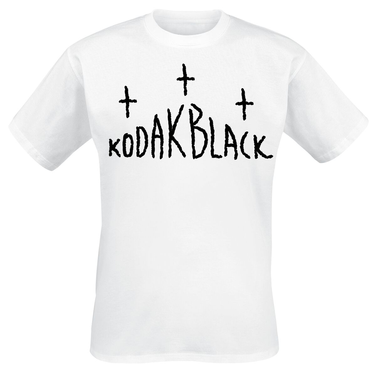 Black, Kodak Cross Arch T-Shirt white