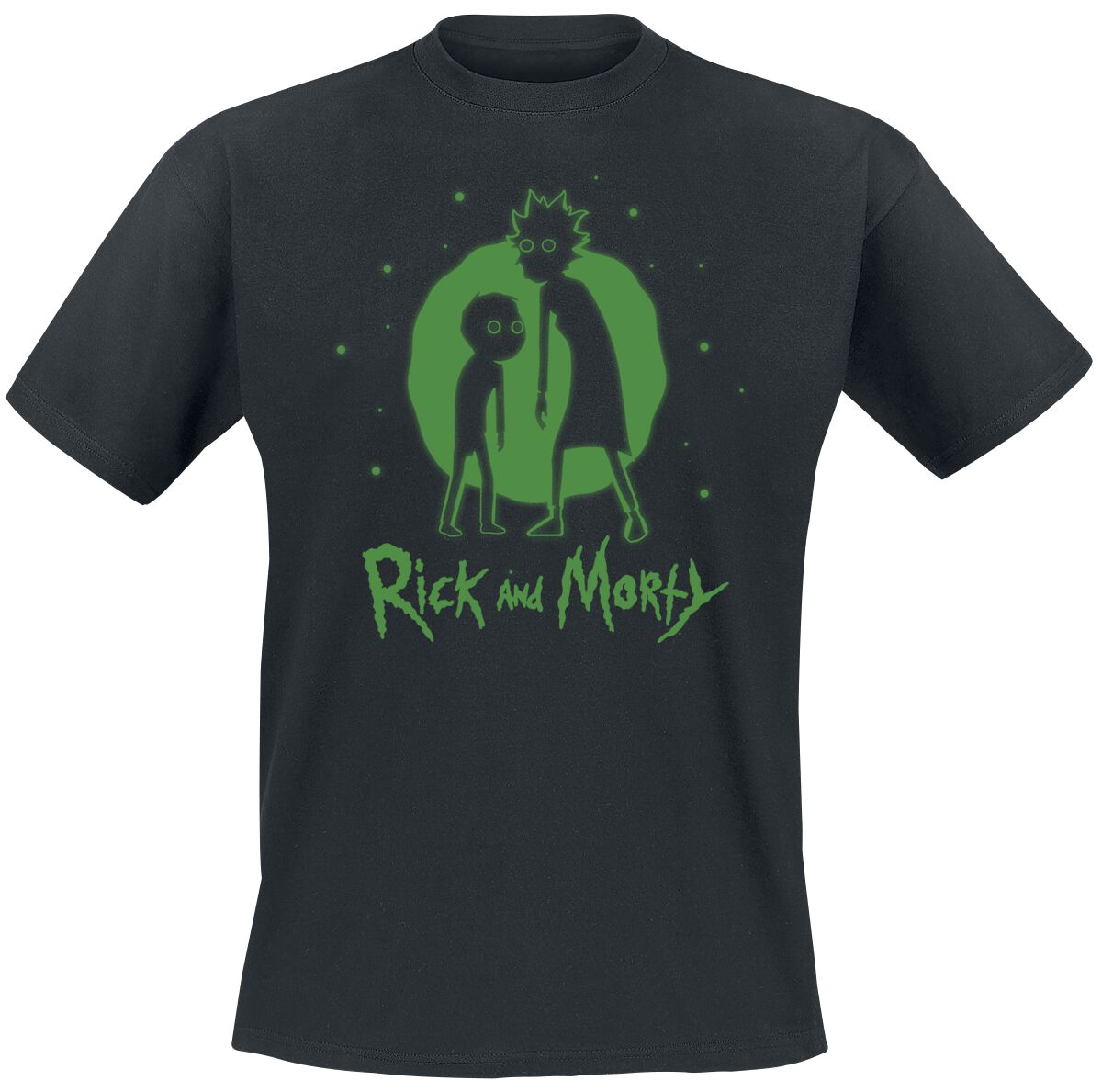 Rick And Morty Ghost T-Shirt schwarz in XXL