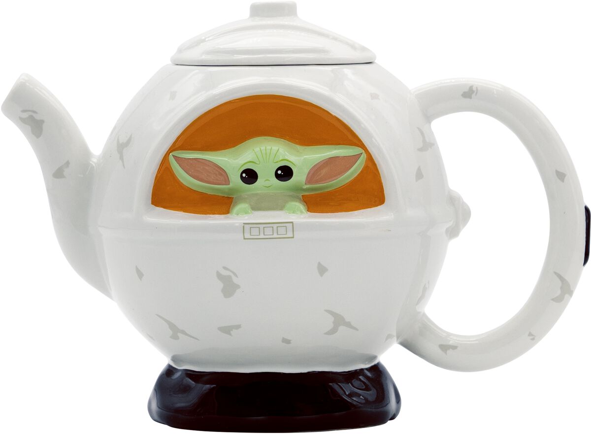 Levně Star Wars Konvice na čaj The Mandalorian - Grogu spaceship Konvice na čaj vícebarevný