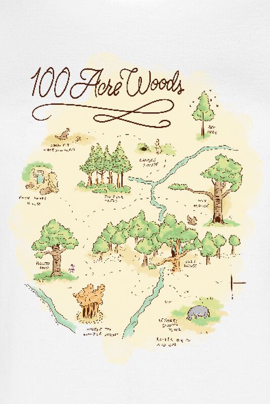 Filme & Serien Bekleidung Acre Map | Winnie The Pooh T-Shirt