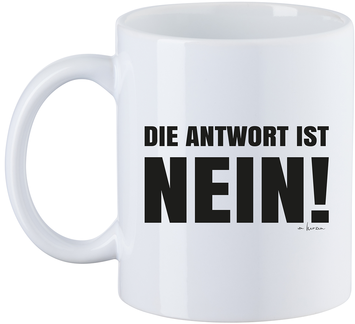 Sprüche Die Antwort Tasse weiß