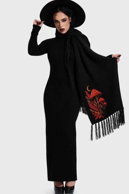 Killstar - Gothic Schal - FAWNA SCARF - für Damen - schwarz