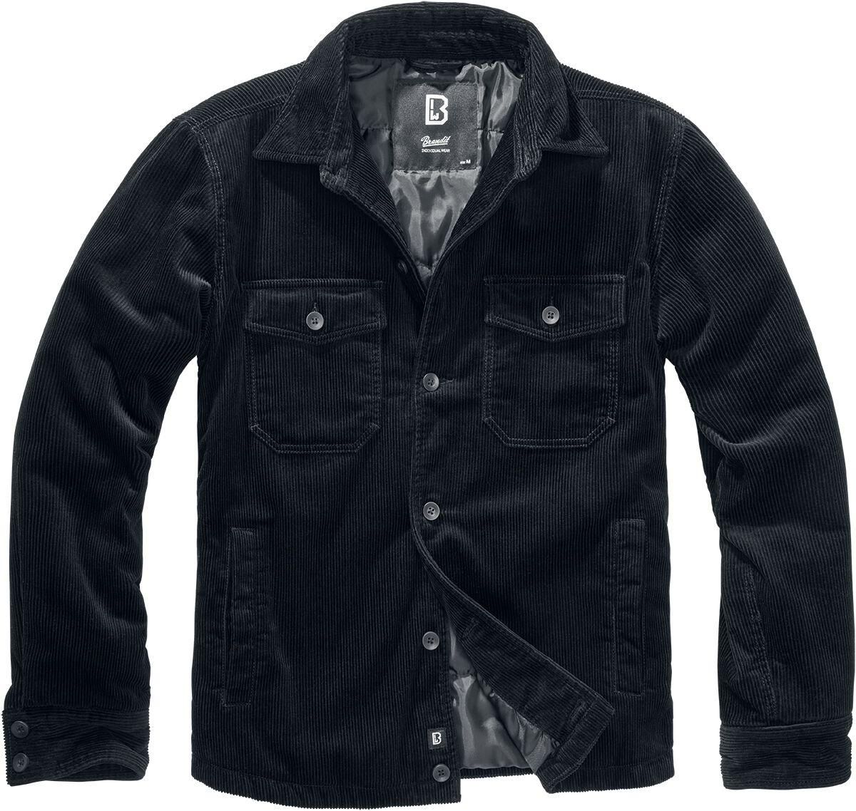 Corduroy Jacket Übergangsjacke schwarz von Brandit