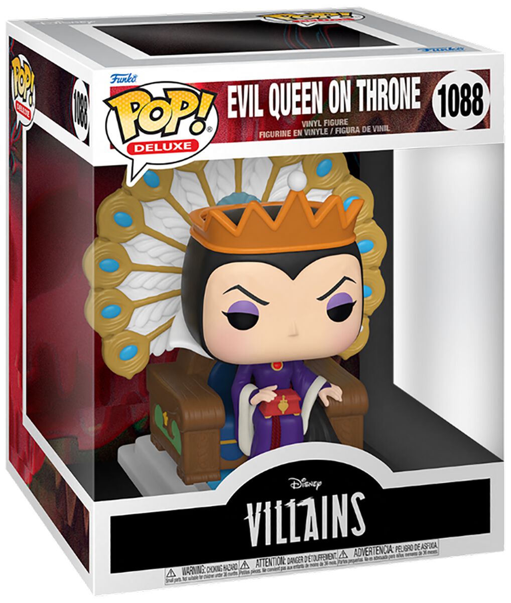 Disney Villains Evil Queen on throne (Pop! Deluxe) vinyl figurine no. 1088 Funko Pop! multicolor