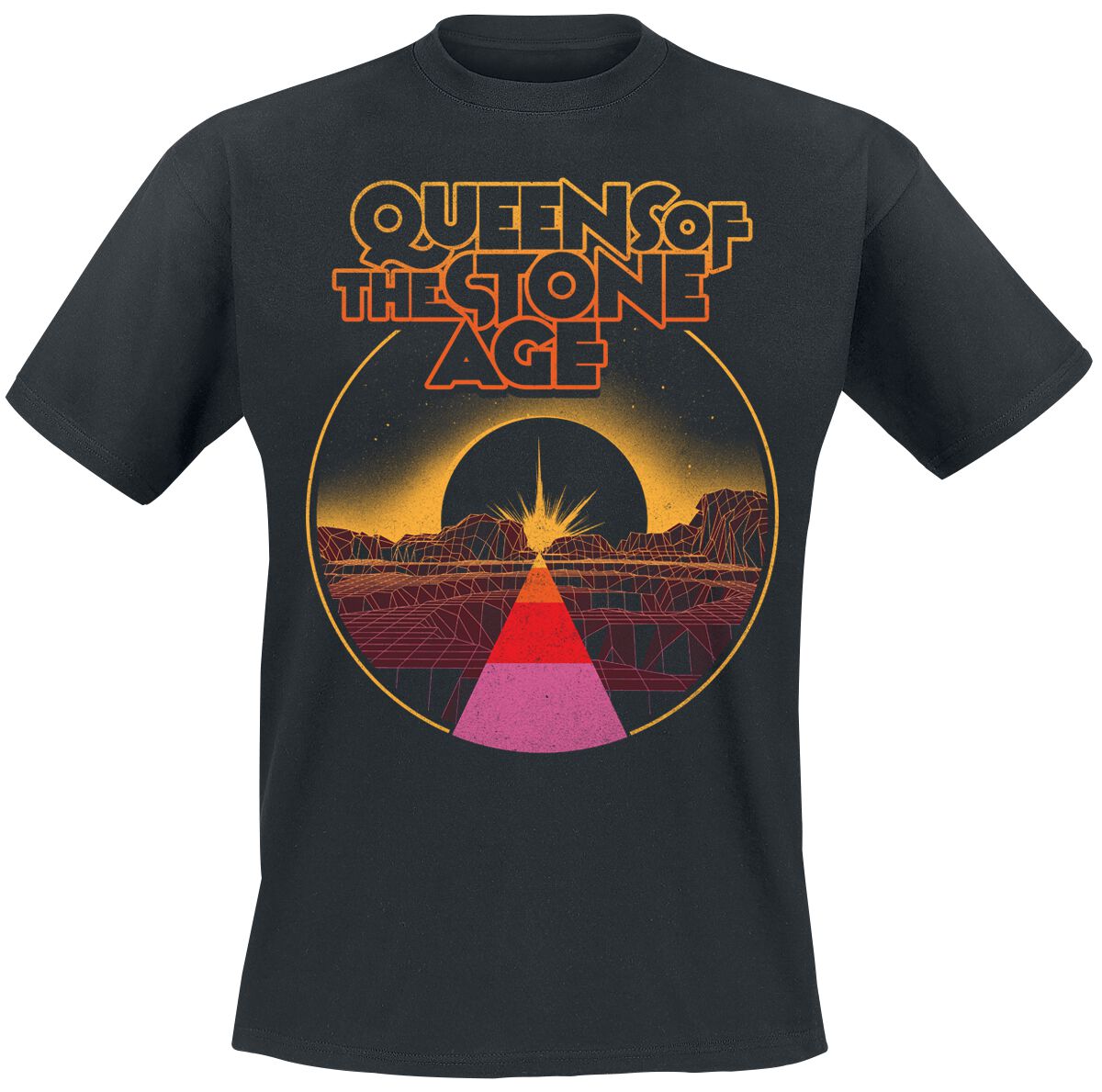 Queens Of The Stone Age Warp Planet T-Shirt black