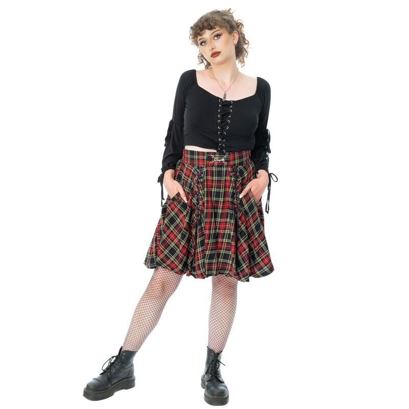 Vixxsin Heleni Skirt Kurzer Rock schwarz in S SK-HELN-BC