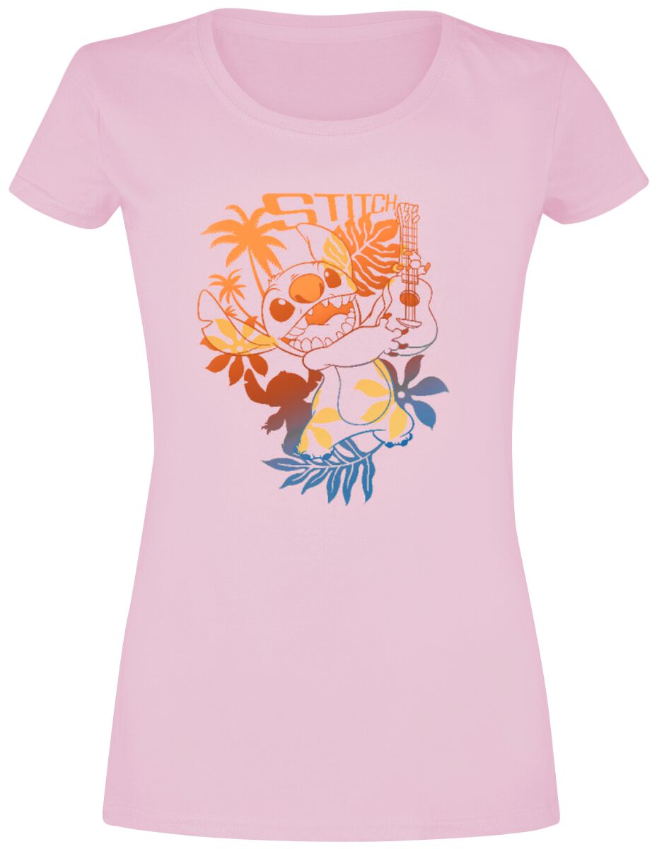 Lilo & Stitch Aloha Stitch T-Shirt light pink