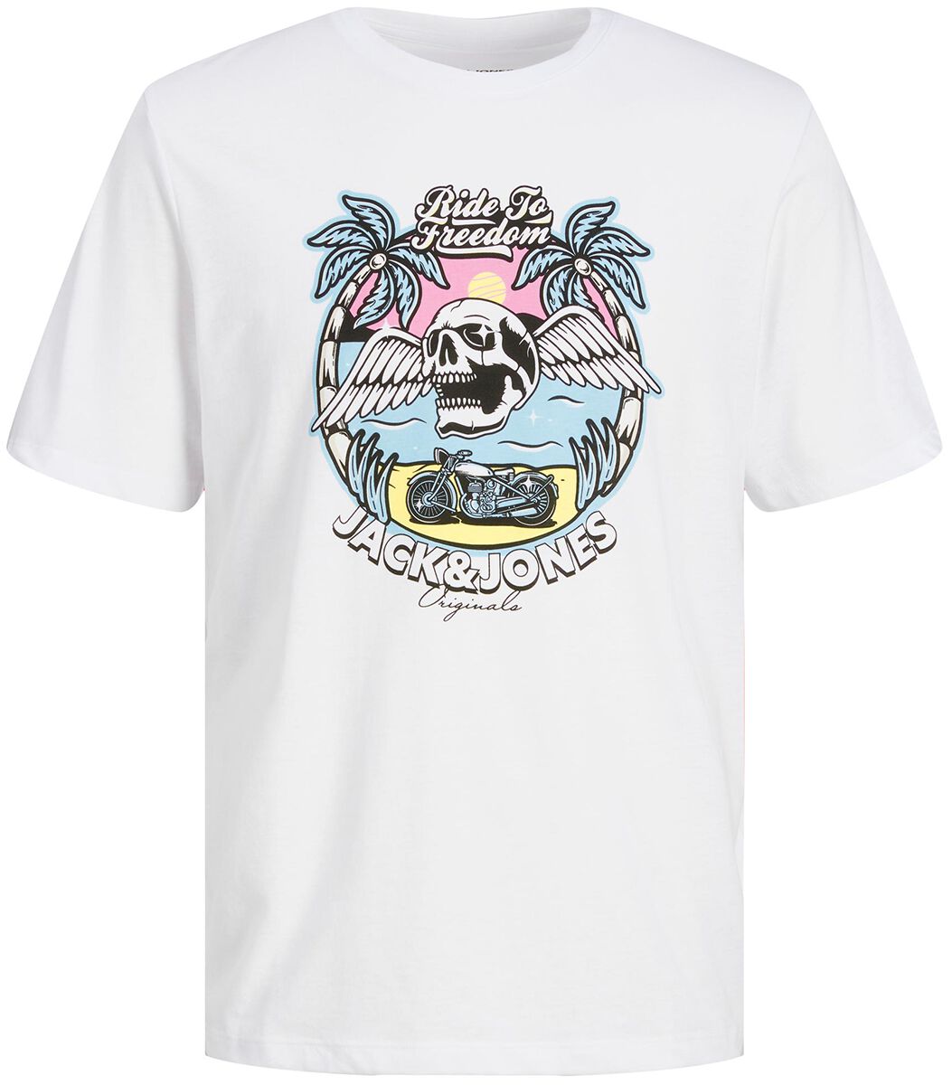 T-shirt de Jack & Jones - Beachbone - 140 à 176 - pour garçons - blanc