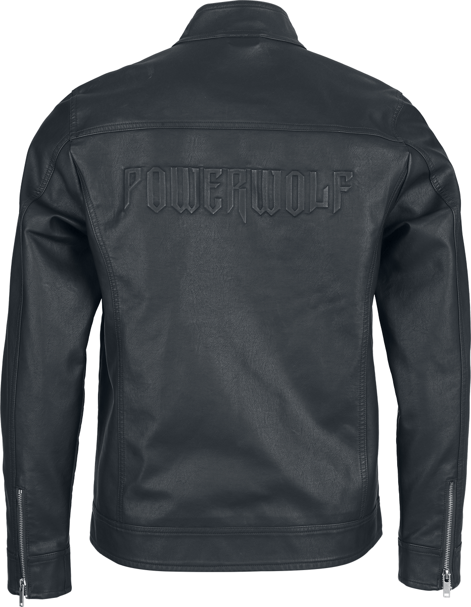 Thumbnail - Powerwolf EMP Signature Collection Kunstlederjacke schwarz in 3XL