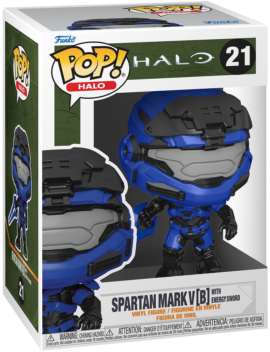 Halo - Spartan Mark V (B) Avec Épée D'Énergie (Édition Chase Possible)i - Funko Pop! n°21 - Funko Po
