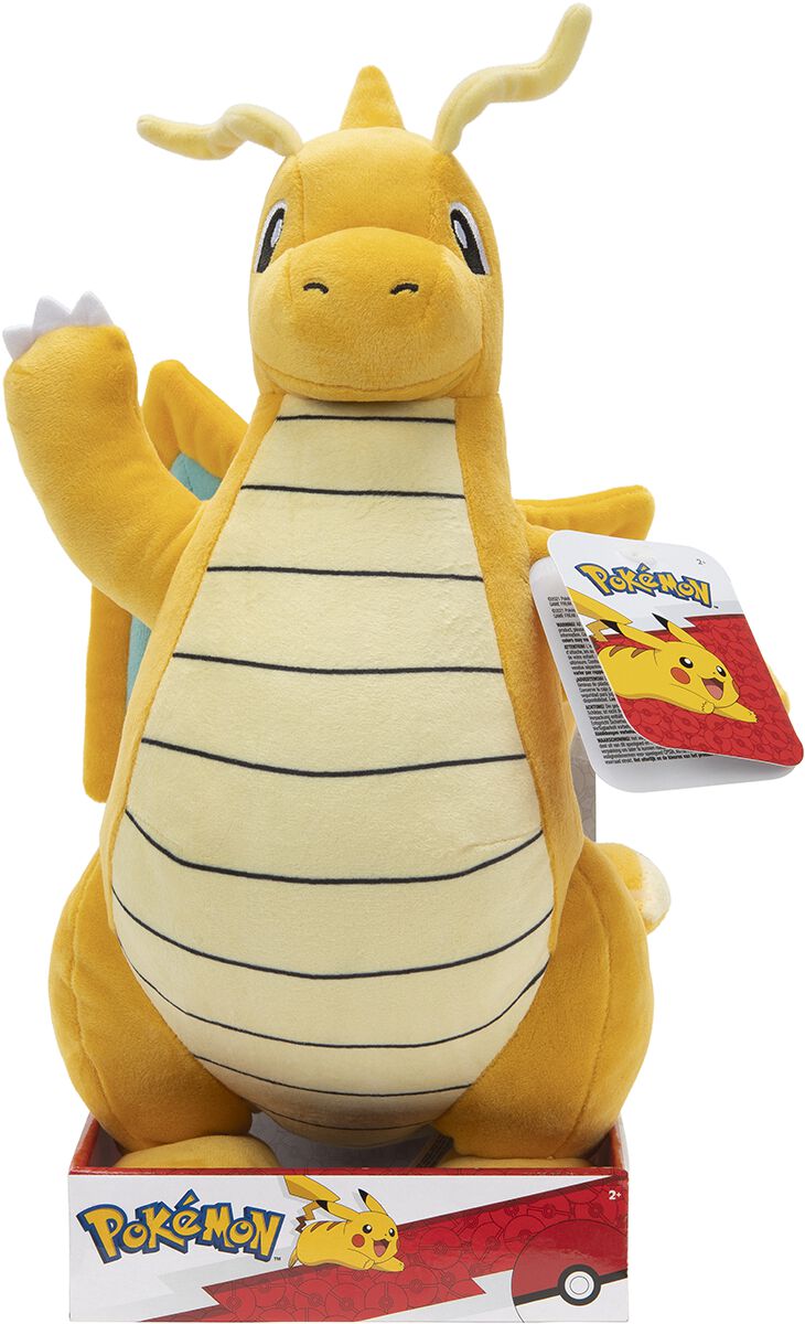 Pokémon Dragonite Plüschfigur gelb