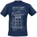 Tardis - Plan, Doctor Who, T-Shirt