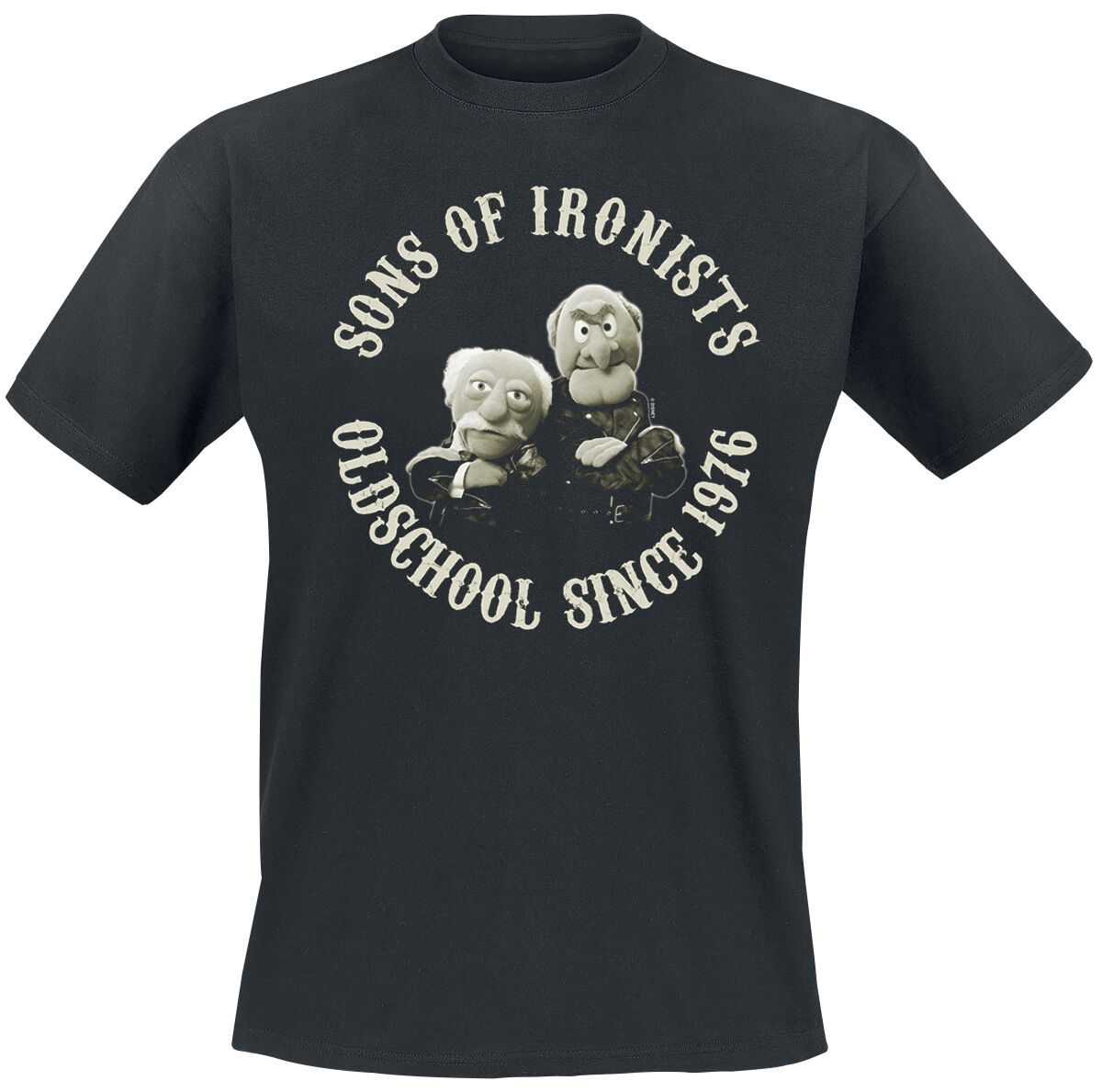 Die Muppets T-Shirt - Sons Of Ironists - M bis 5XL - für Männer - Größe L - schwarz  - Lizenzierter Fanartikel