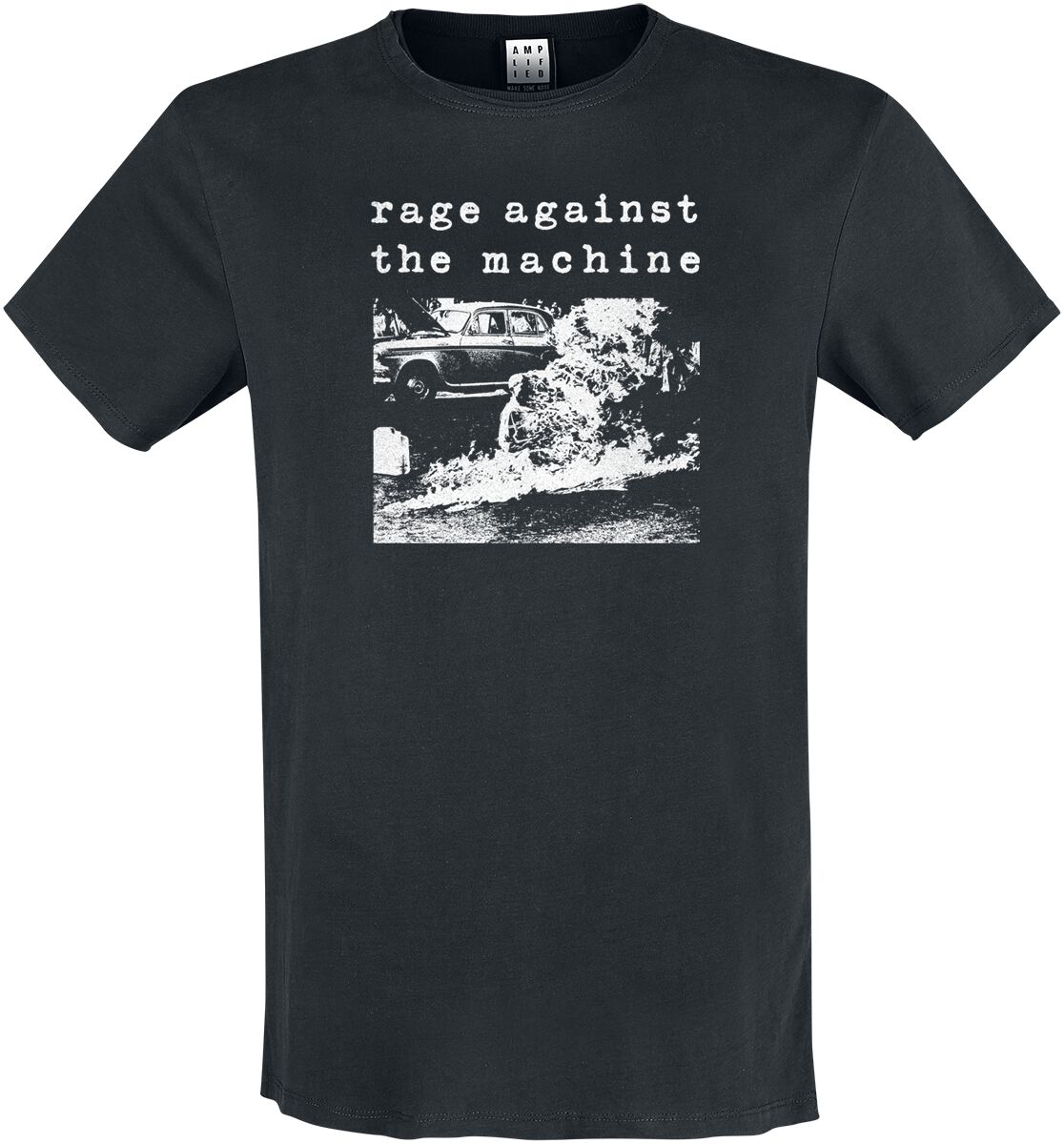 Rage Against The Machine T-Shirt - Amplified Collection - Monk Fire - S bis 3XL - für Männer - Größe 3XL - schwarz  - Lizenziertes Merchandise!