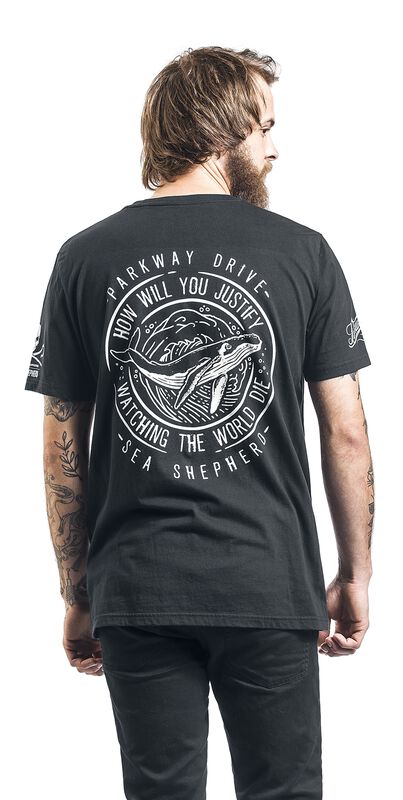 Große Größen Männer Sea Shepherd Cooperation - How Will You Justify | Parkway Drive T-Shirt
