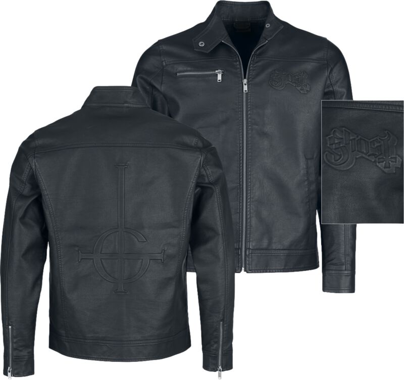 Levně Ghost EMP Signature Collection Bunda imitace kůže černá