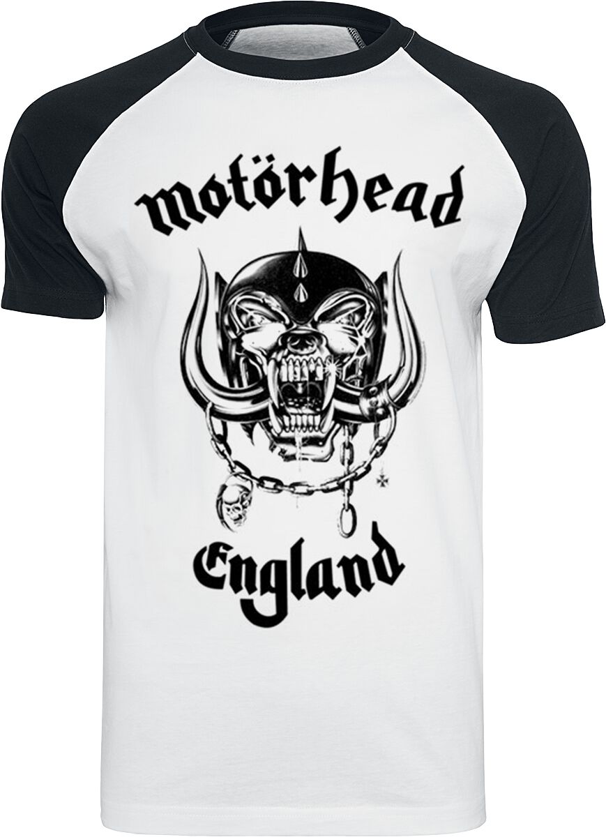 Motörhead Flat Warpig England T-Shirt white black