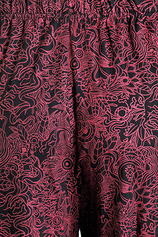 Thumbnail - RED by EMP Pants With Alloverprint Stoffhose schwarz in L