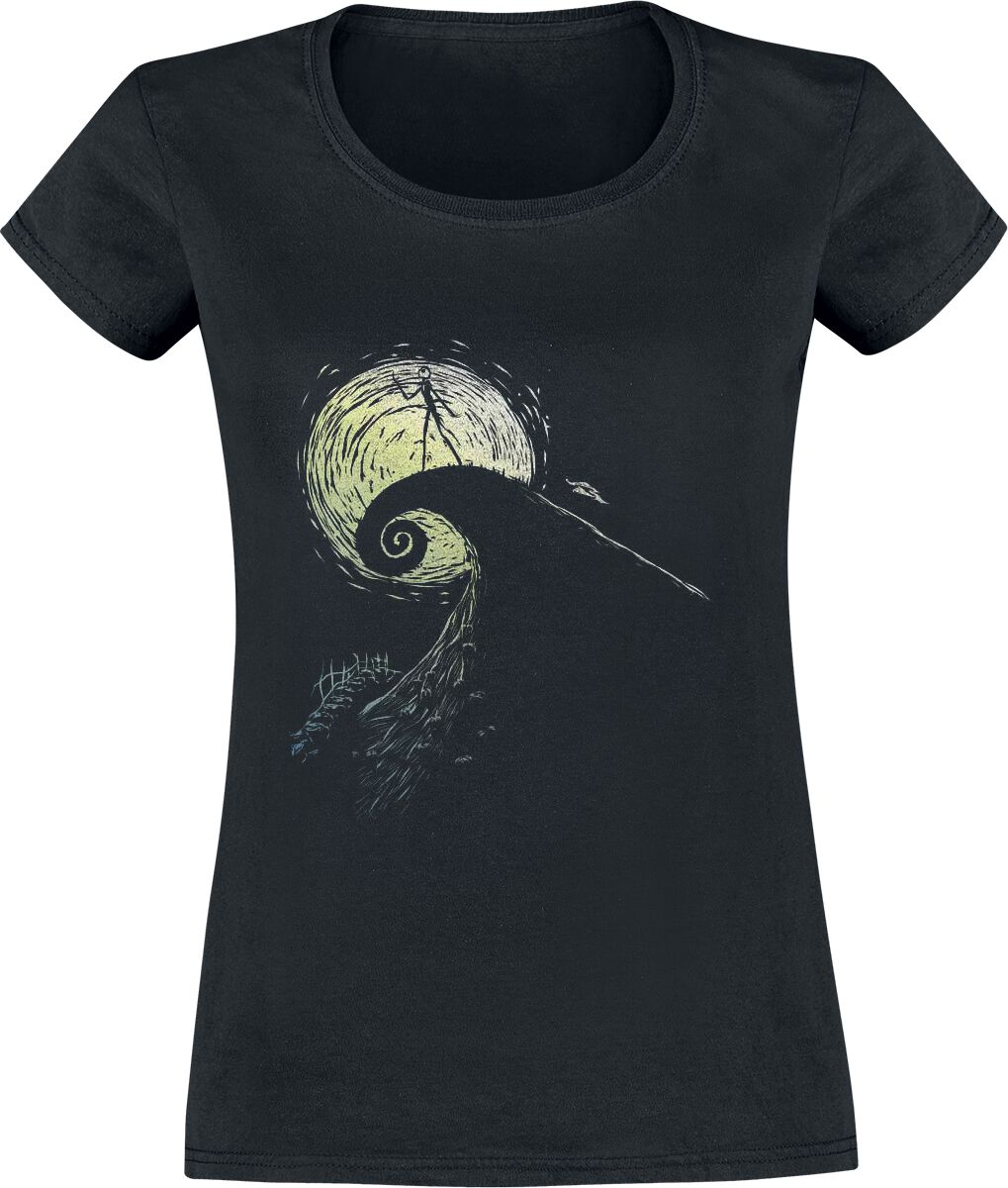 The Nightmare Before Christmas Spiral Hill T-Shirt schwarz The Nightmare Before Christmas Spiral Hill T-Shirt schwarz