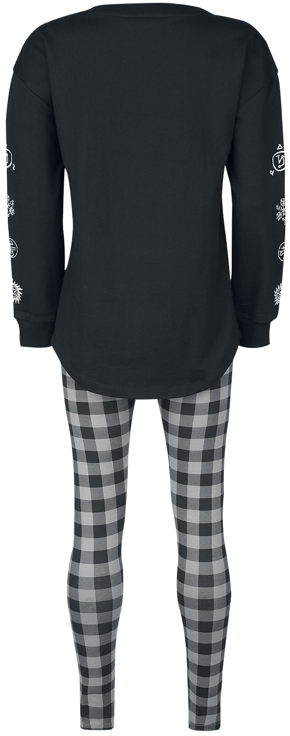 Supernatural Saving the World Schlafanzug schwarz