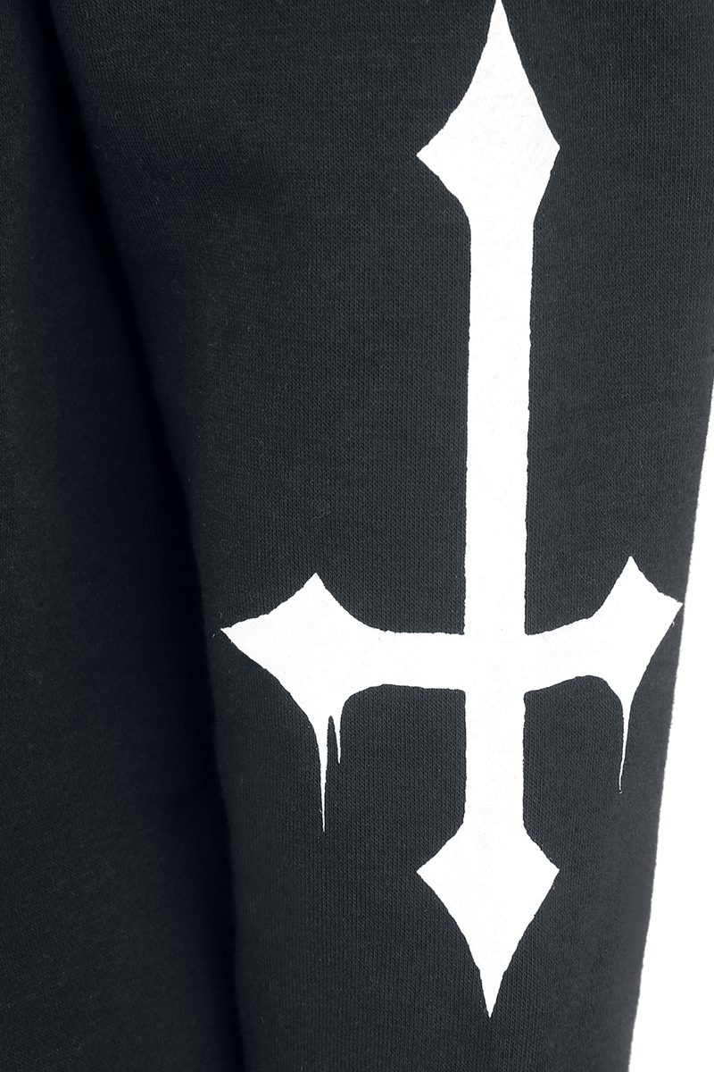 Black Blood by Gothicana Demonic Skull Kapuzenpullover Kapuzenpullover schwarz
