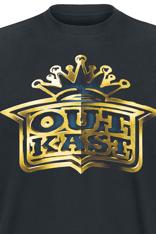 OutKast Gold Logo T-Shirt schwarz