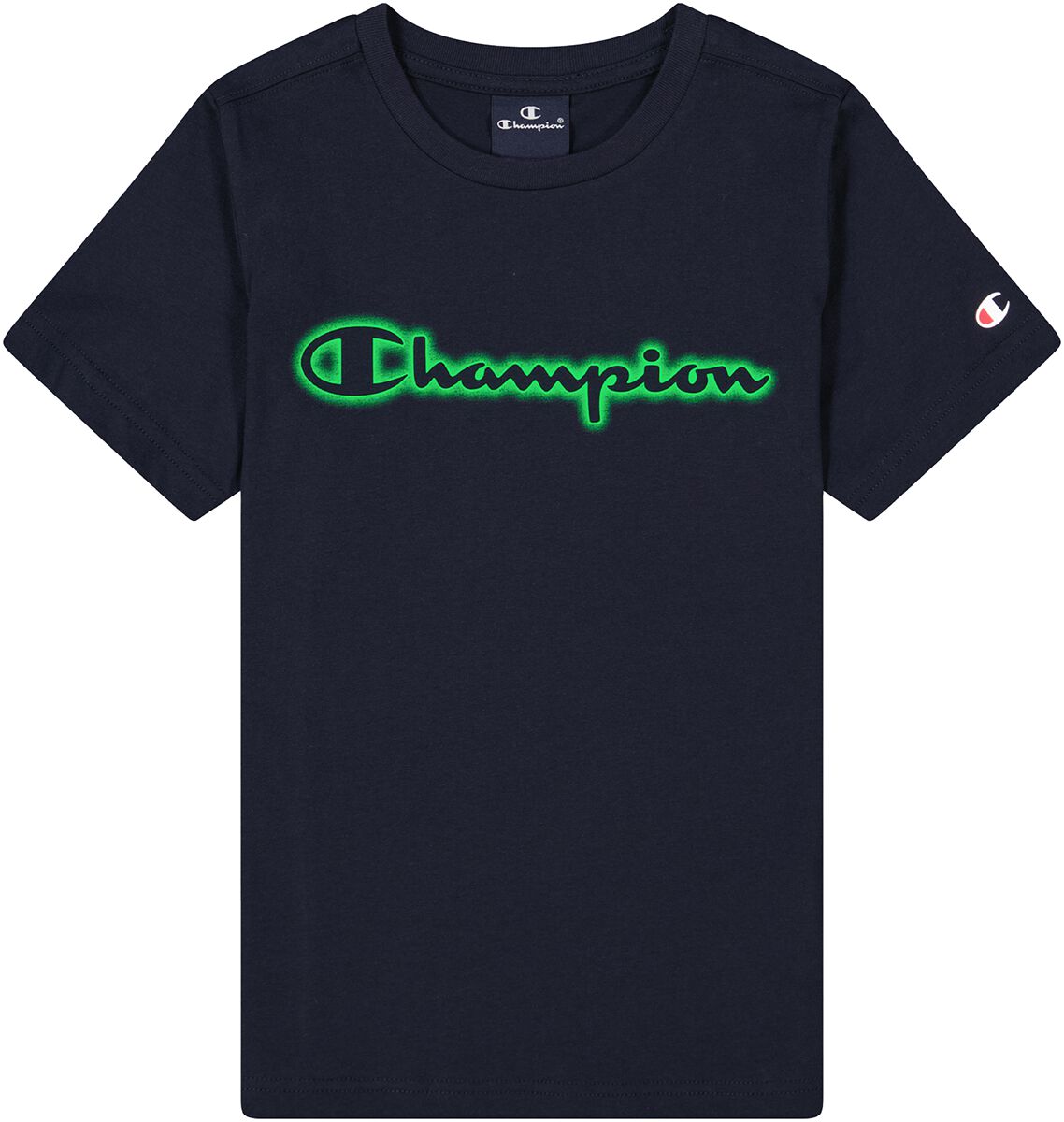 T-shirt de Champion - Legacy Neon Spray Tee - 122/128 à 170/176 - pour garçons - marine