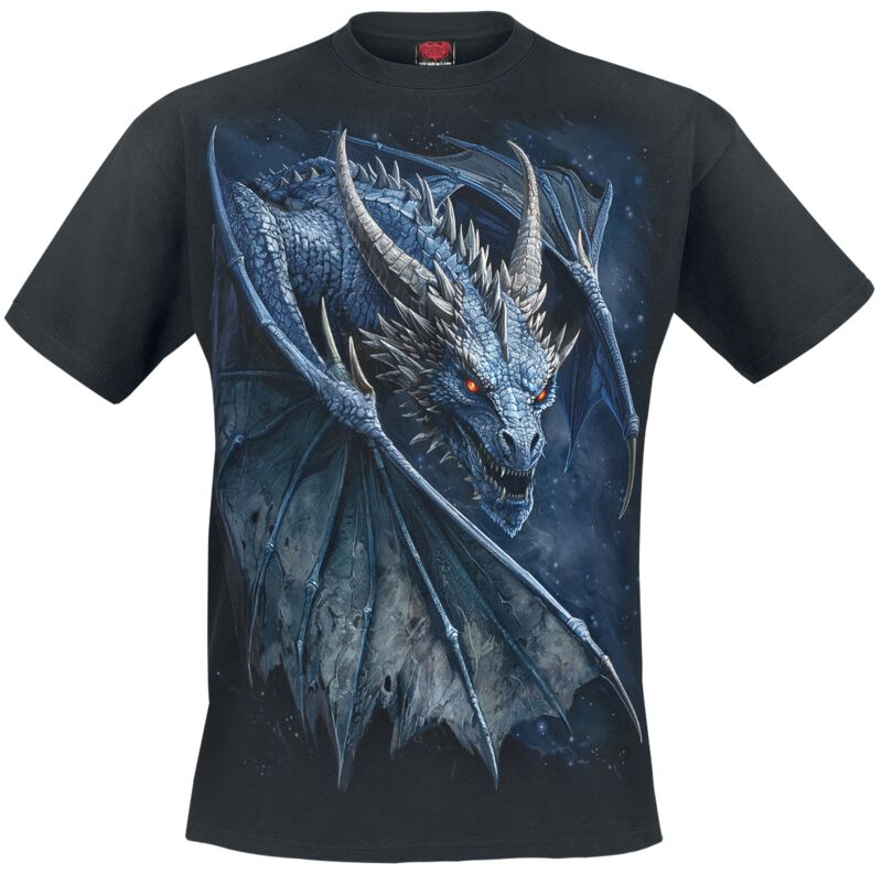 T-Shirt  di Spiral - STORM DRAGON - T-Shirt - Uomo - nero
