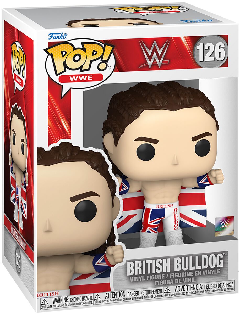 WWE British Bulldog Vinyl Figur 126 Funko Pop! multicolor