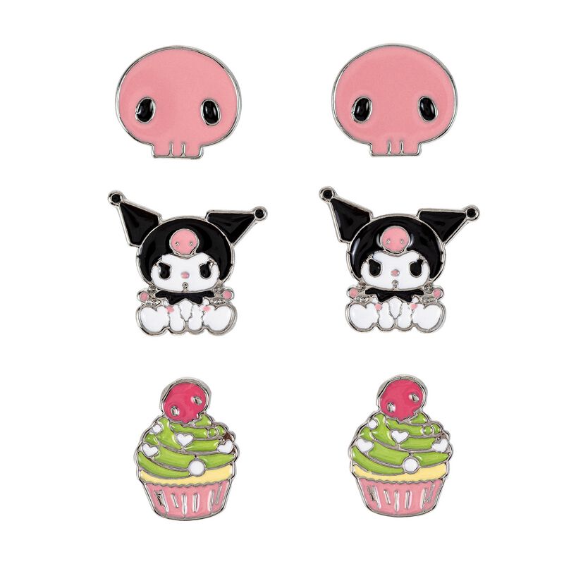 8435507894364 - Kuromi Ohrstecker-Set multicolor