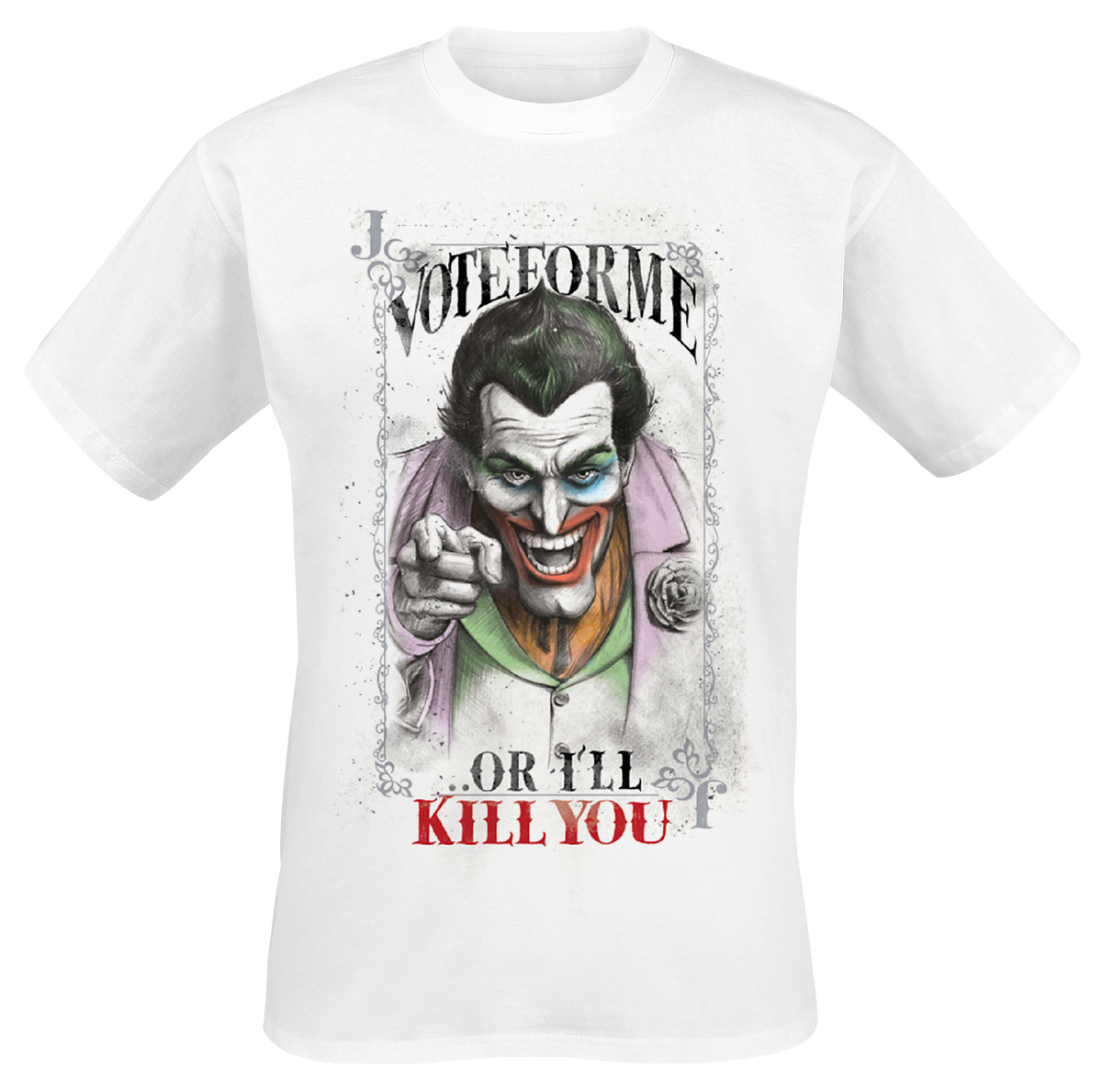 The Joker - Vote For Me - T-Shirt - white image