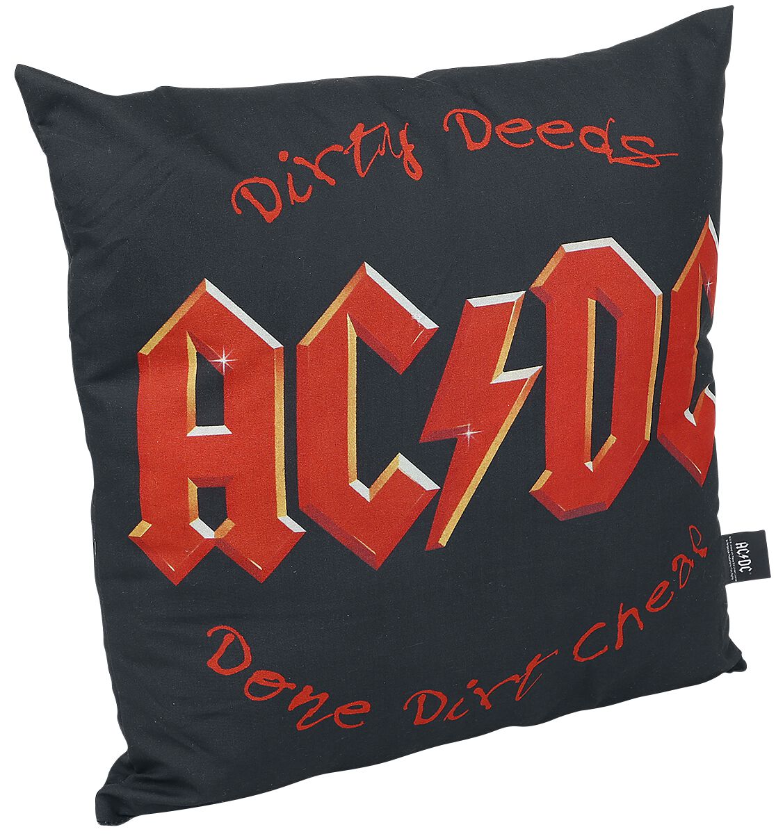 AC/DC Dirty Deeds  Kissen  schwarz/rot